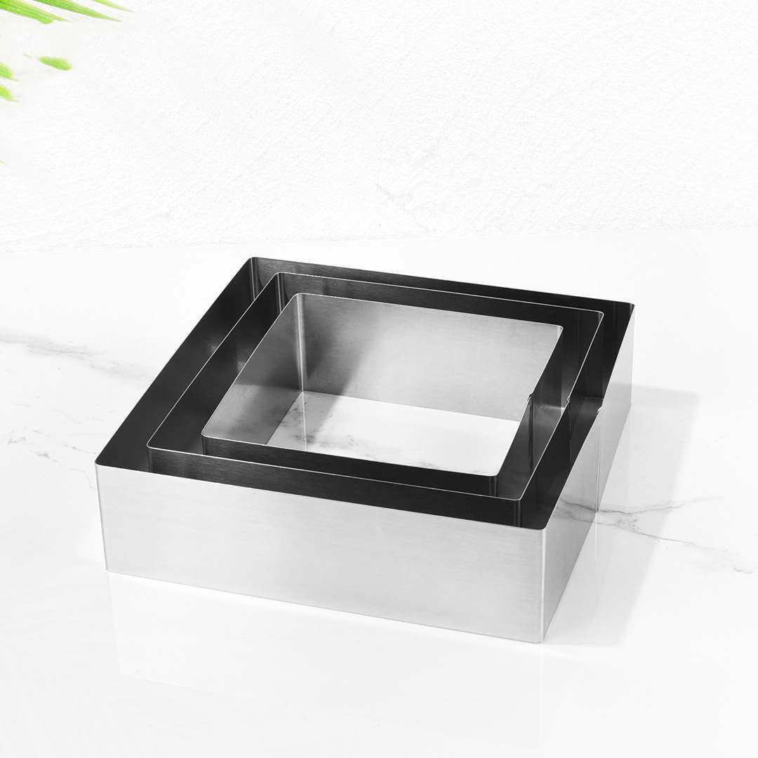 Herz- und Quadratische Backformen, Set 3-teilig