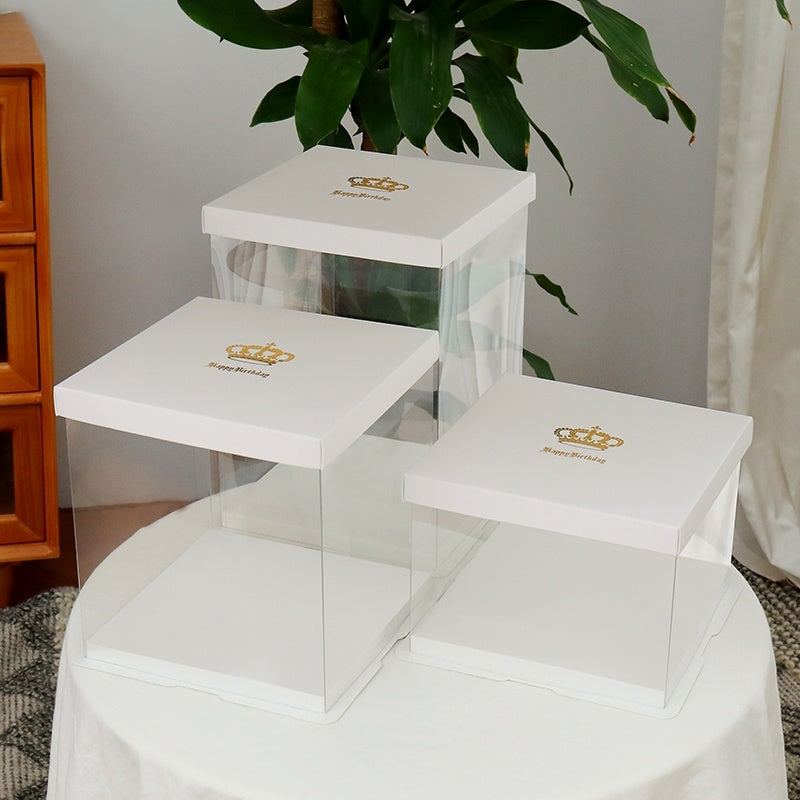 Transparente Tortenbox