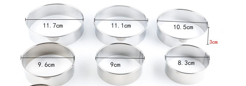 Ausstechformen mit Aufbewahrungsbox, Ringe