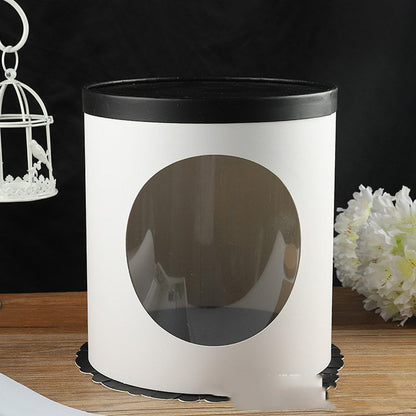 Tortenbox mit Fenster, rund