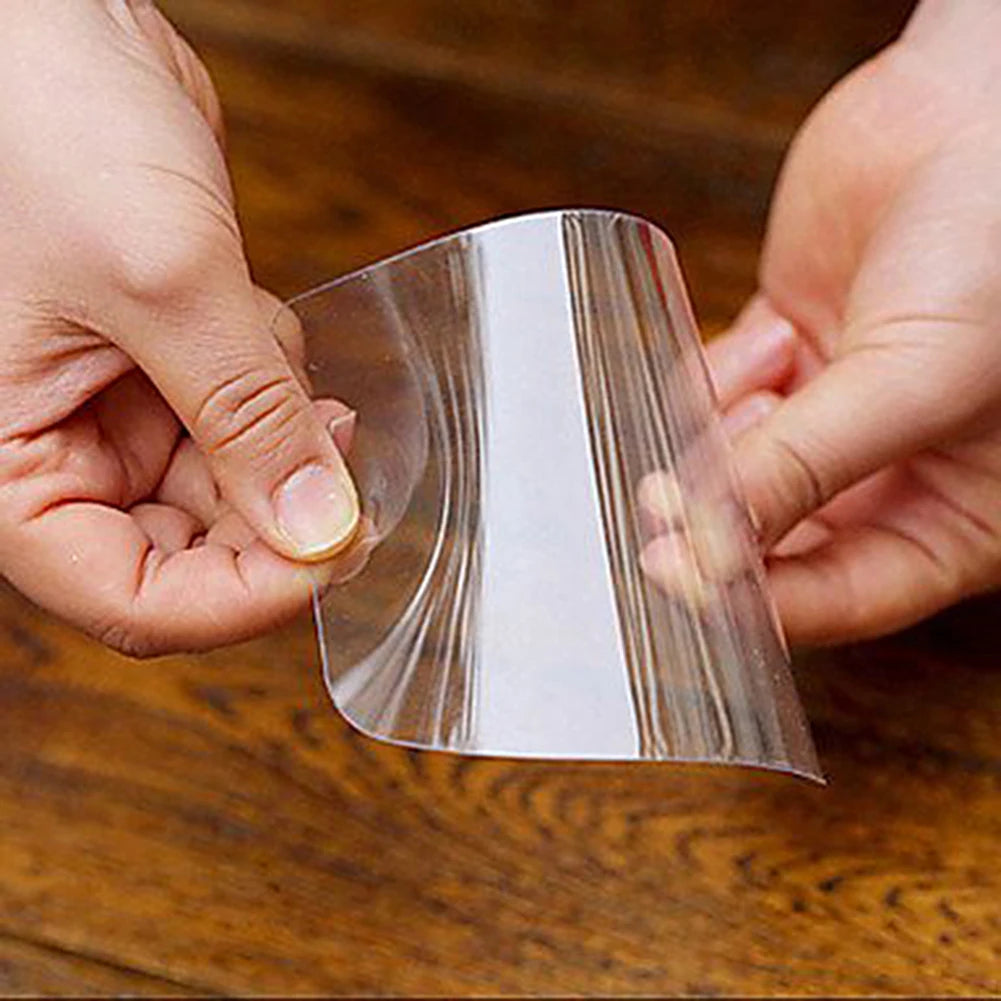 5Pcs Transparent Plastic Soft Spatula Cake Cream Scraper Fondant Pastry Plain Smooth Jagged Edge Spatula Cutter Baking Tool