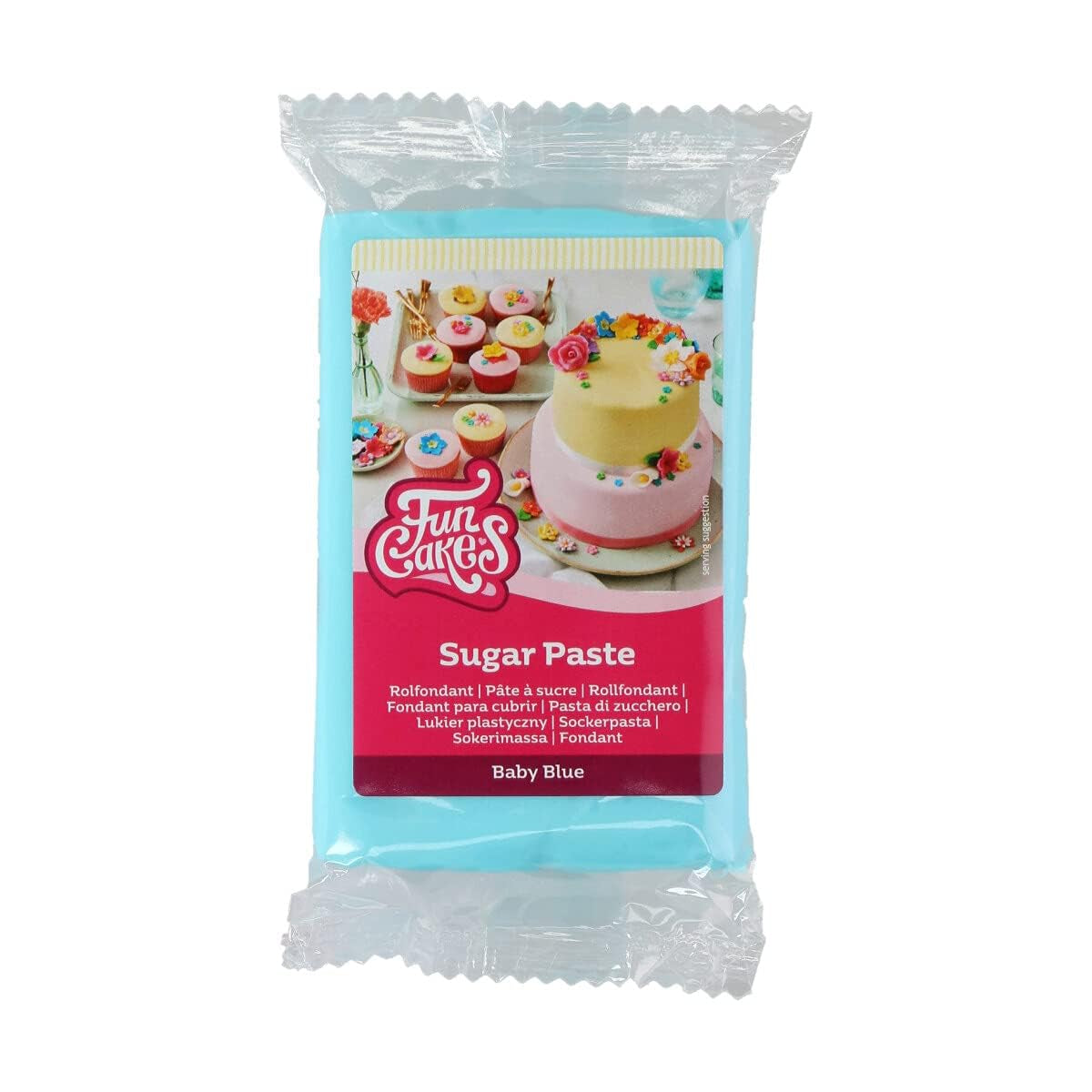 Funcakes Rollfondant Baby Blue: Einfach Zu Verwenden, Glatt, Flexibel, Weich Und Biegsam, Perfekt Zum Dekorieren Von Kuchen, Halal, Koscher Und Glutenfrei, 250 G