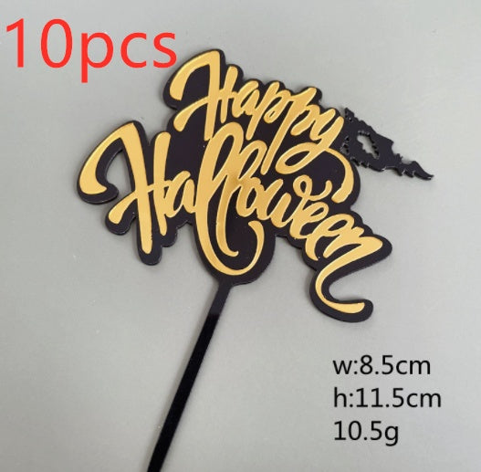 Halloween Cake Topper, Acryl