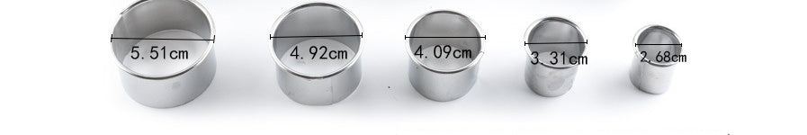 Ausstechformen mit Aufbewahrungsbox, Ringe