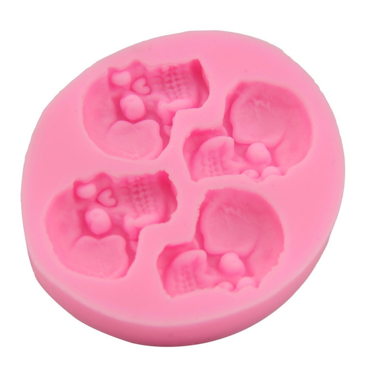 Skull Chocolate Cake Silicone Mold Fondant Decoration Mold DIY Baking Tools