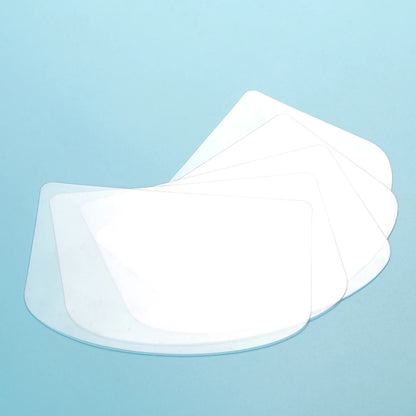 5Pcs Transparent Plastic Soft Spatula Cake Cream Scraper Fondant Pastry Plain Smooth Jagged Edge Spatula Cutter Baking Tool