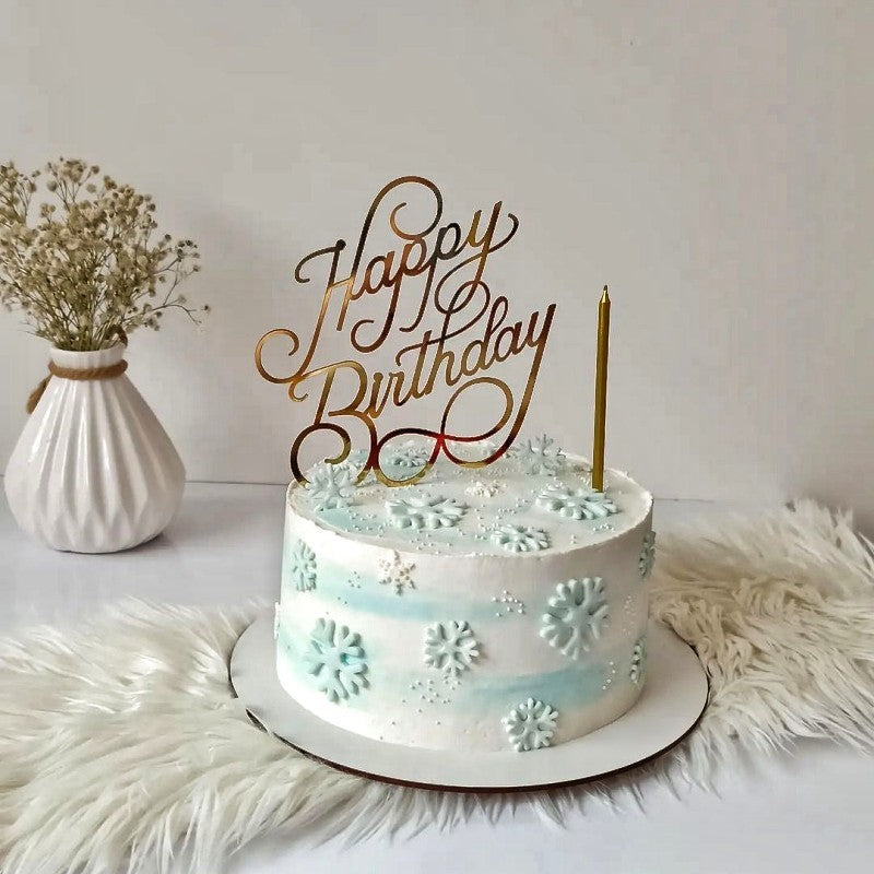 Cake Topper ''Happy Birthday''