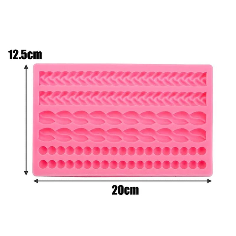 Baroque Grace Fondant Silicone Mold Embossed Flower Lace Mold 3D Carved Decorative Cupcake Decoration Resin Molds