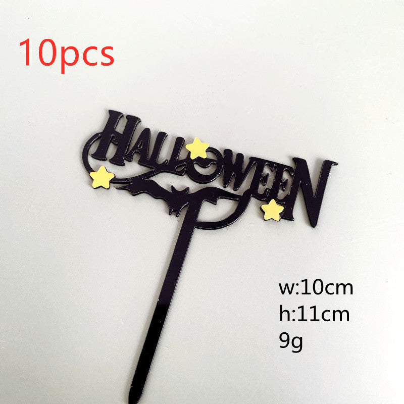 Halloween Cake Topper, Acryl
