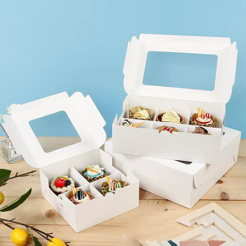 4er Cupcake Box mit Fenster