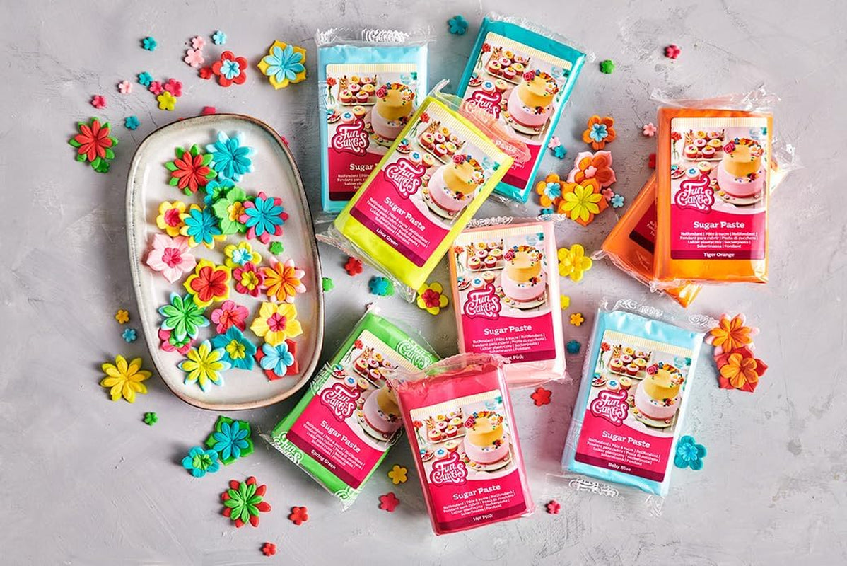 Funcakes Rollfondant Baby Blue: Einfach Zu Verwenden, Glatt, Flexibel, Weich Und Biegsam, Perfekt Zum Dekorieren Von Kuchen, Halal, Koscher Und Glutenfrei, 250 G