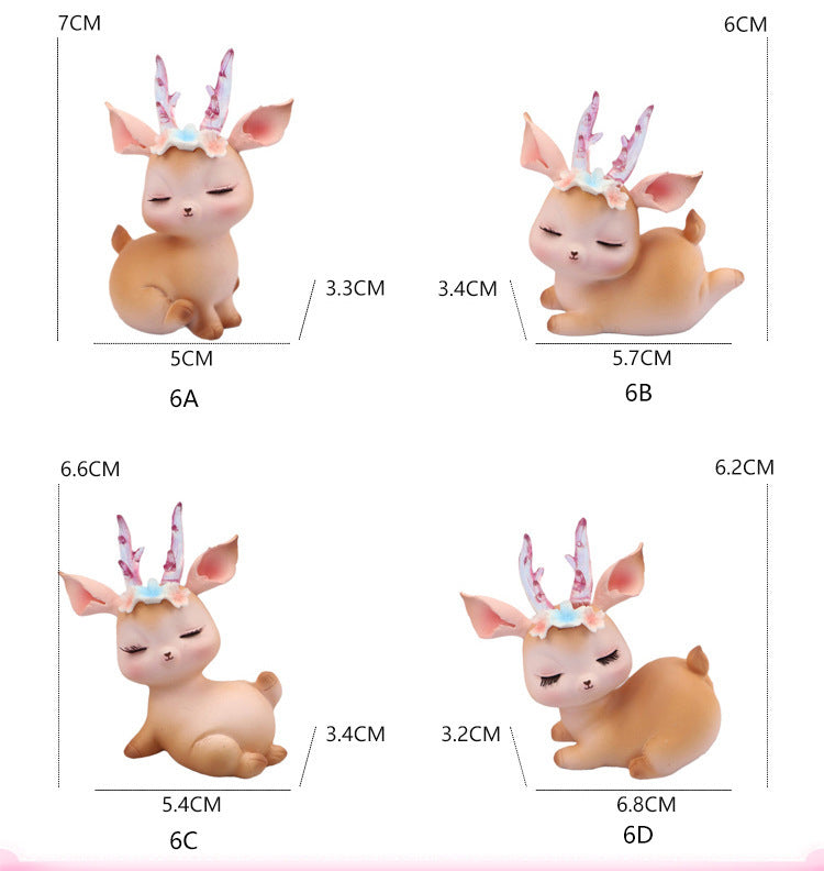 Torten Topper ''Charmante Hirschfiguren''