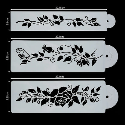  Tortenschablone, 3 Stück