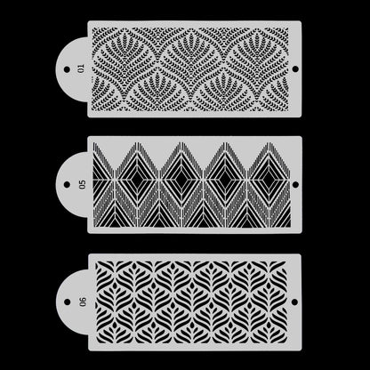  Tortenschablone, 3 Stück
