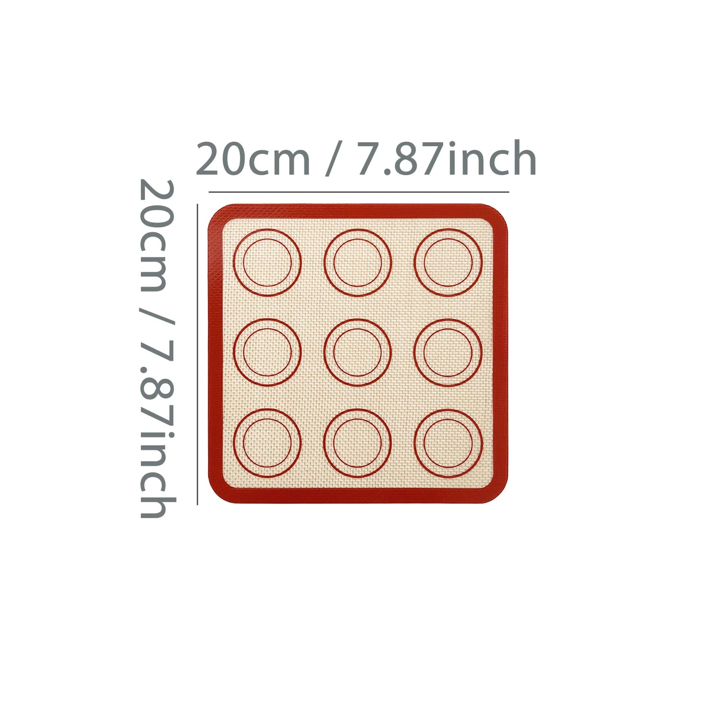 Backmatte für Macarons aus Silikon 2 Stück