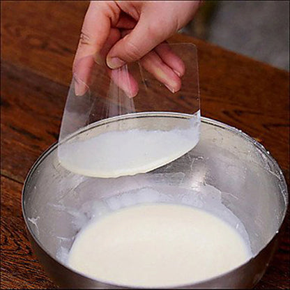 5Pcs Transparent Plastic Soft Spatula Cake Cream Scraper Fondant Pastry Plain Smooth Jagged Edge Spatula Cutter Baking Tool