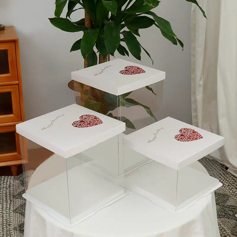 Transparente Tortenbox