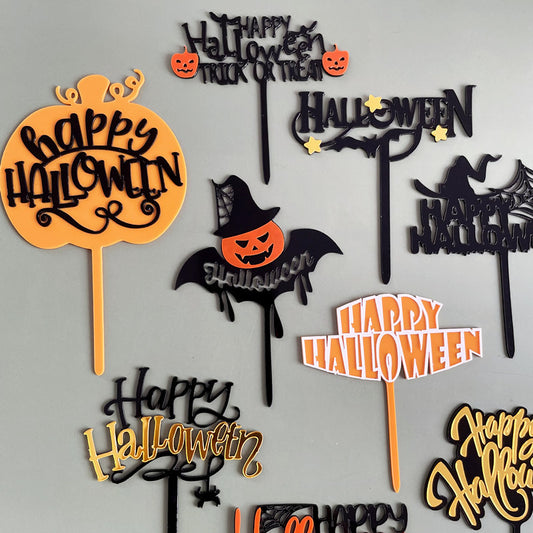 Halloween Cake Topper, Acryl